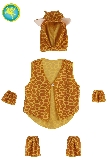SET GIRAFFA + GILET + POLSINI + SCALDAMUSCOLI